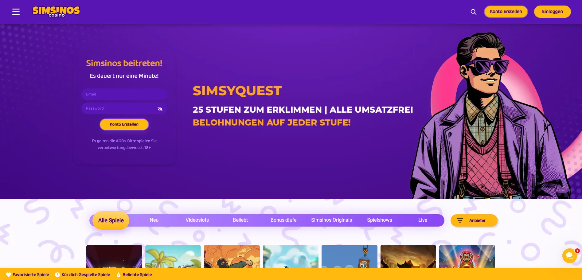 Simsinos Casino Anmelden